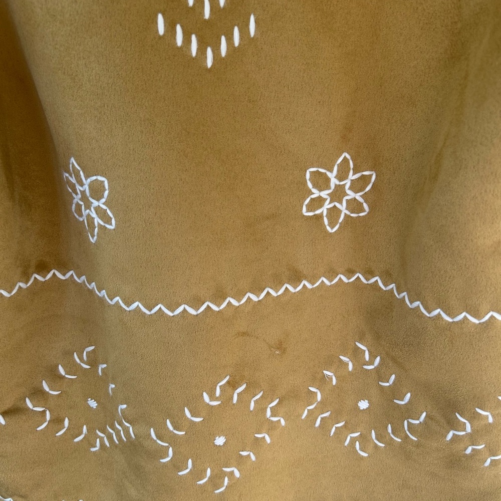 NWT $298 Driftwood Sundance Faux Suede Embroidered Coat S/M - Picture 6 of 8